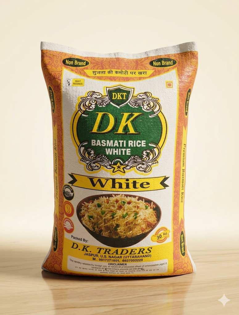 DK basmati rice White